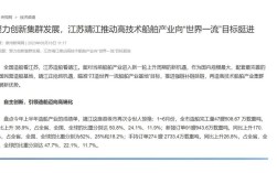 靖江船舶产值如何突破增长瓶颈？