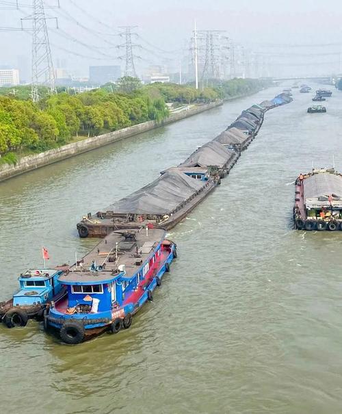 大运河拖轮船图，昔日航运如何运作？-图1