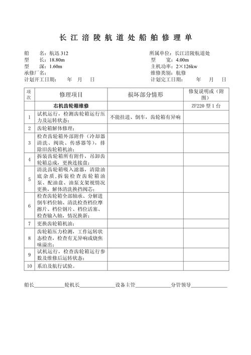 船舶修理所表簿有何关键作用？-图1