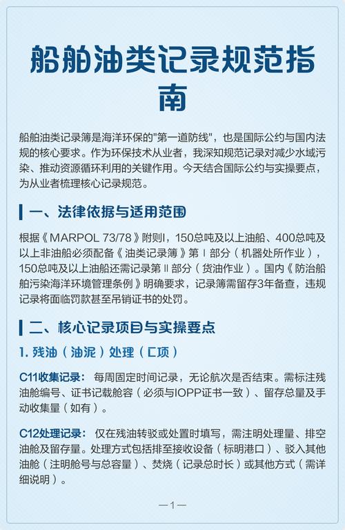 船舶用油规范有哪些核心要求？-图1