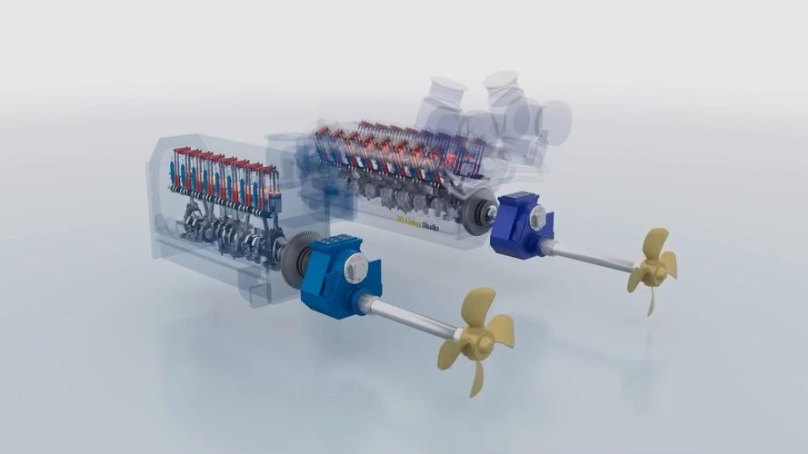 国外船舶推进原理动画如何实现动力转换？-图1